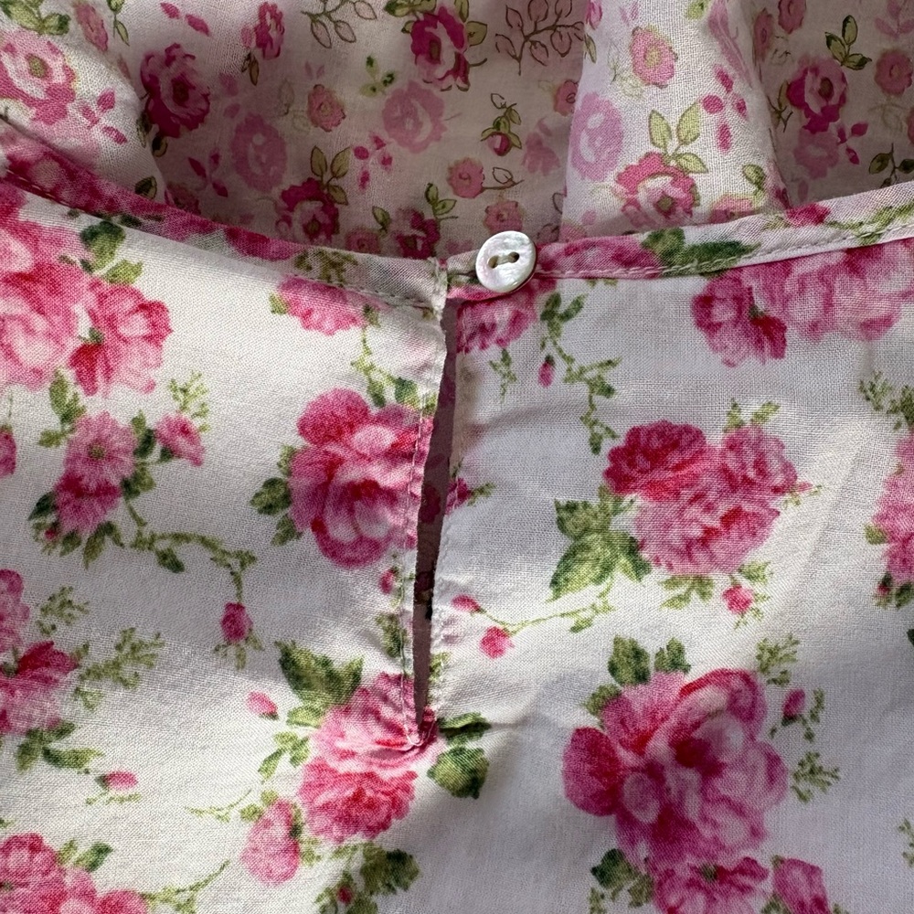 American Girl LoveShack Tired Ruffle Lace Trim Cottagecore Party Dress Sz: 12 - Picture 5 of 9